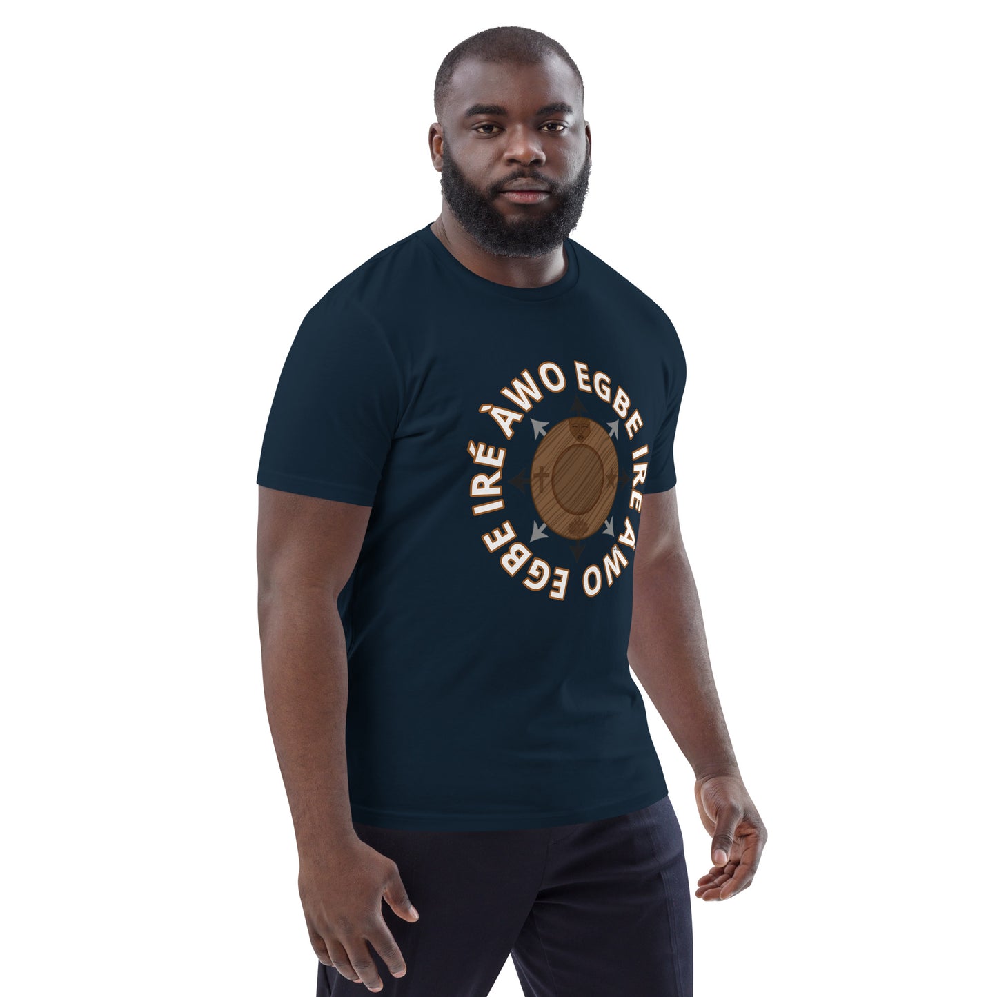 Egbe Ire Awo signature logo 1 Unisex organic cotton t-shirt