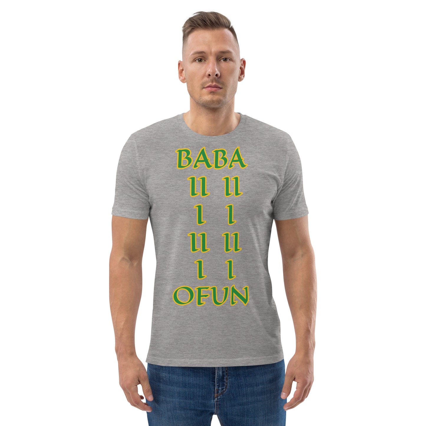 Baba Ofun Lucumi Unisex organic cotton t-shirt