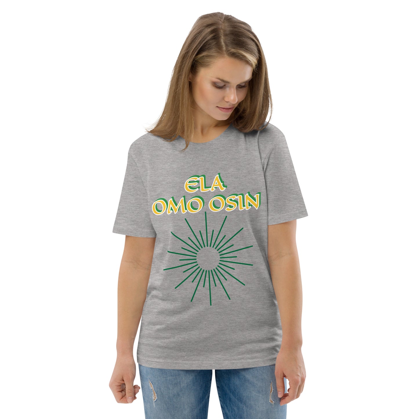 ELA Omo Osin Lucumi Reverse Unisex organic cotton t-shirt