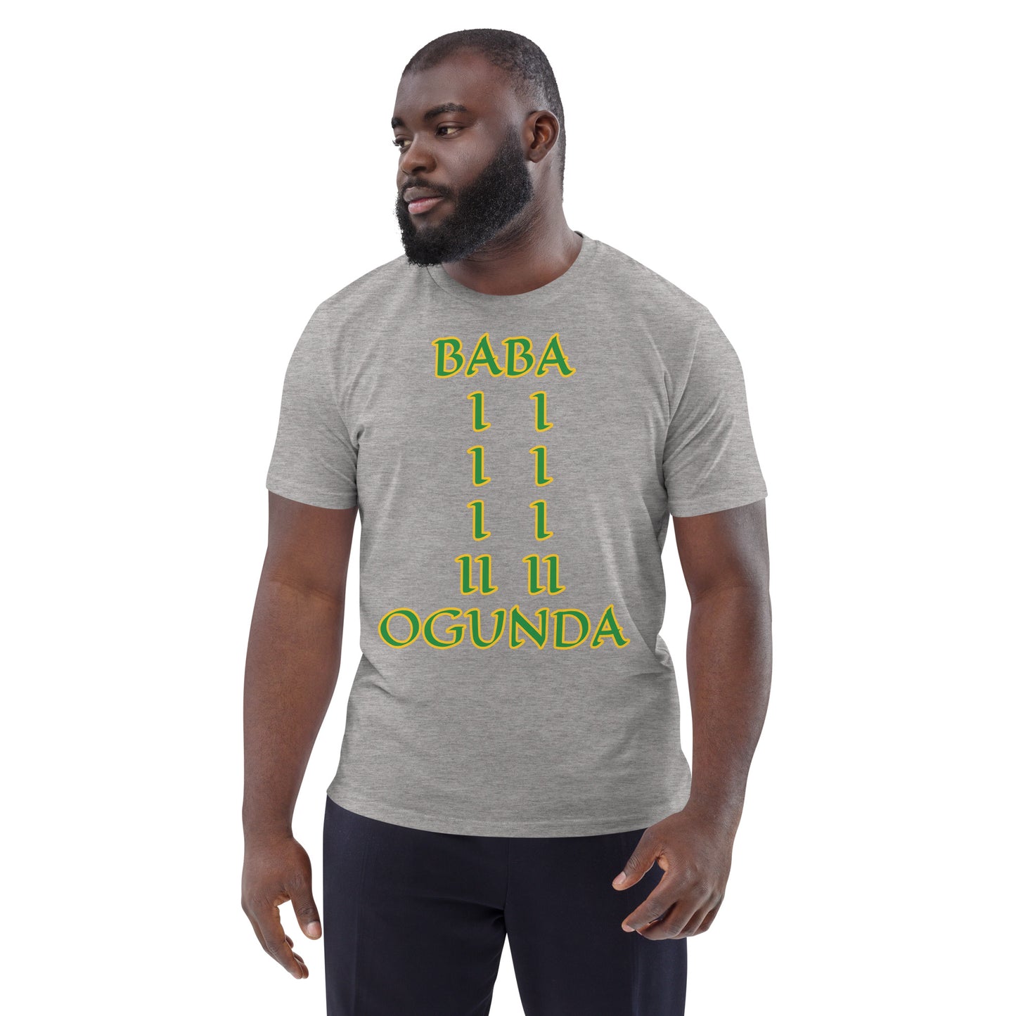 Baba Ogunda Lucumi Unisex organic cotton t-shirt