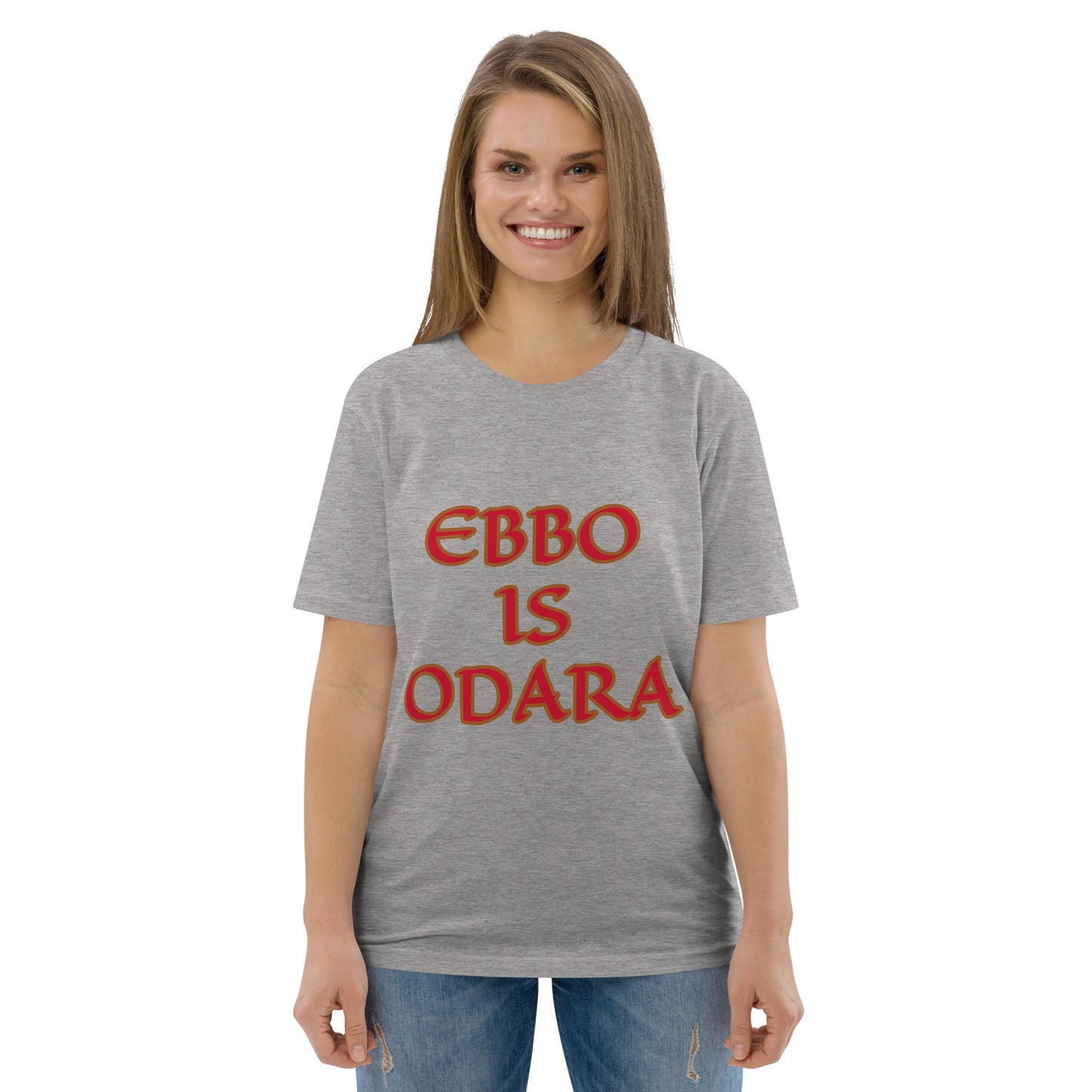 Ebbo is Odara Red Unisex organic cotton t-shirt