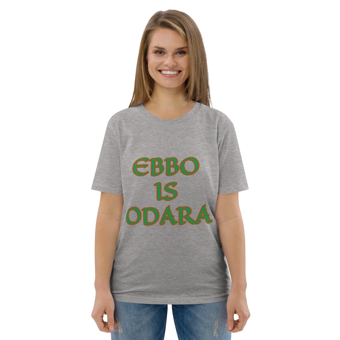 Ebbo is Odara Isese Unisex organic cotton t-shirt