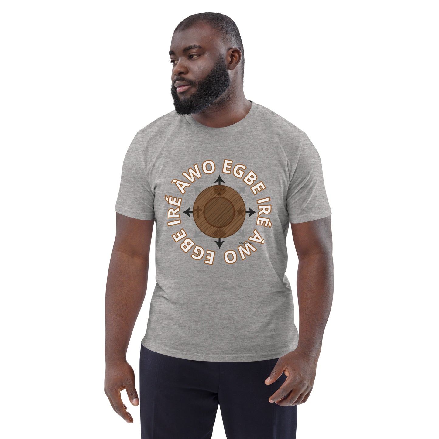 Egbe Ire Awo signature logo 1 Unisex organic cotton t-shirt