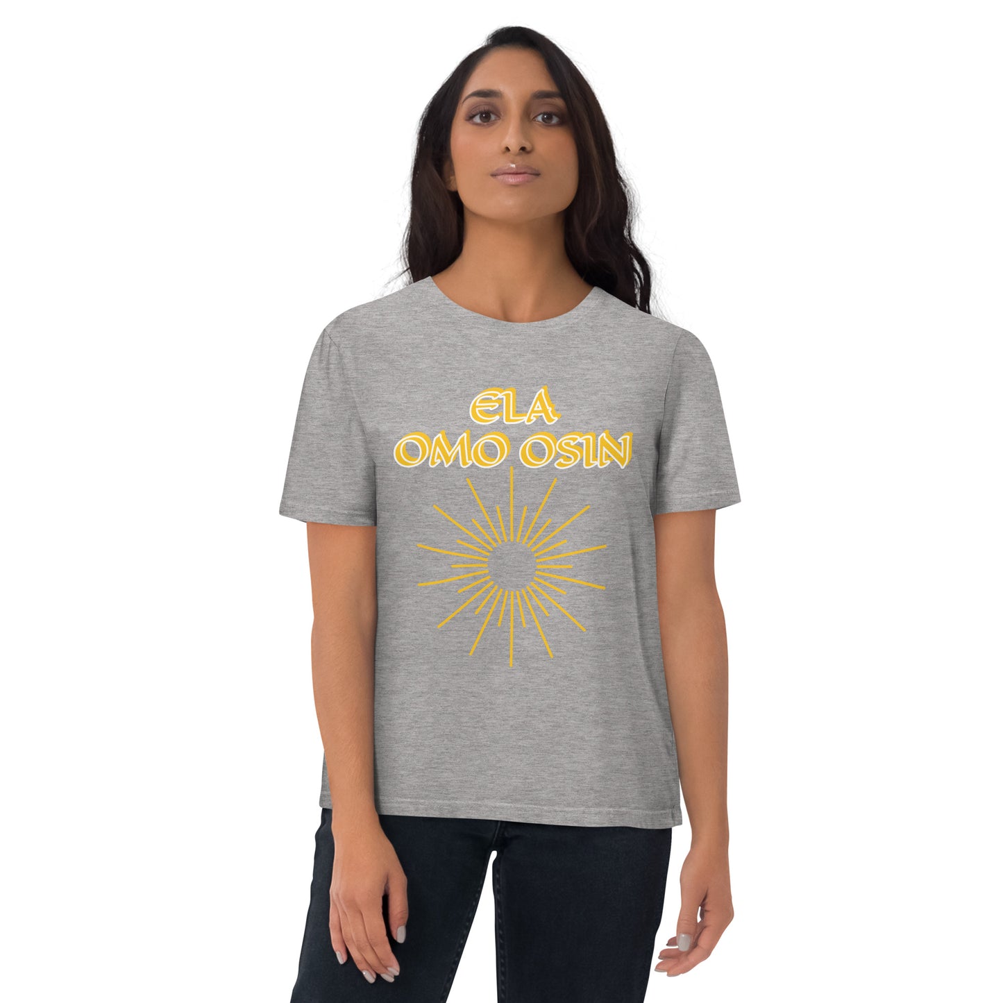 ELA Omo Osin Meji Yellow Unisex organic cotton t-shirt