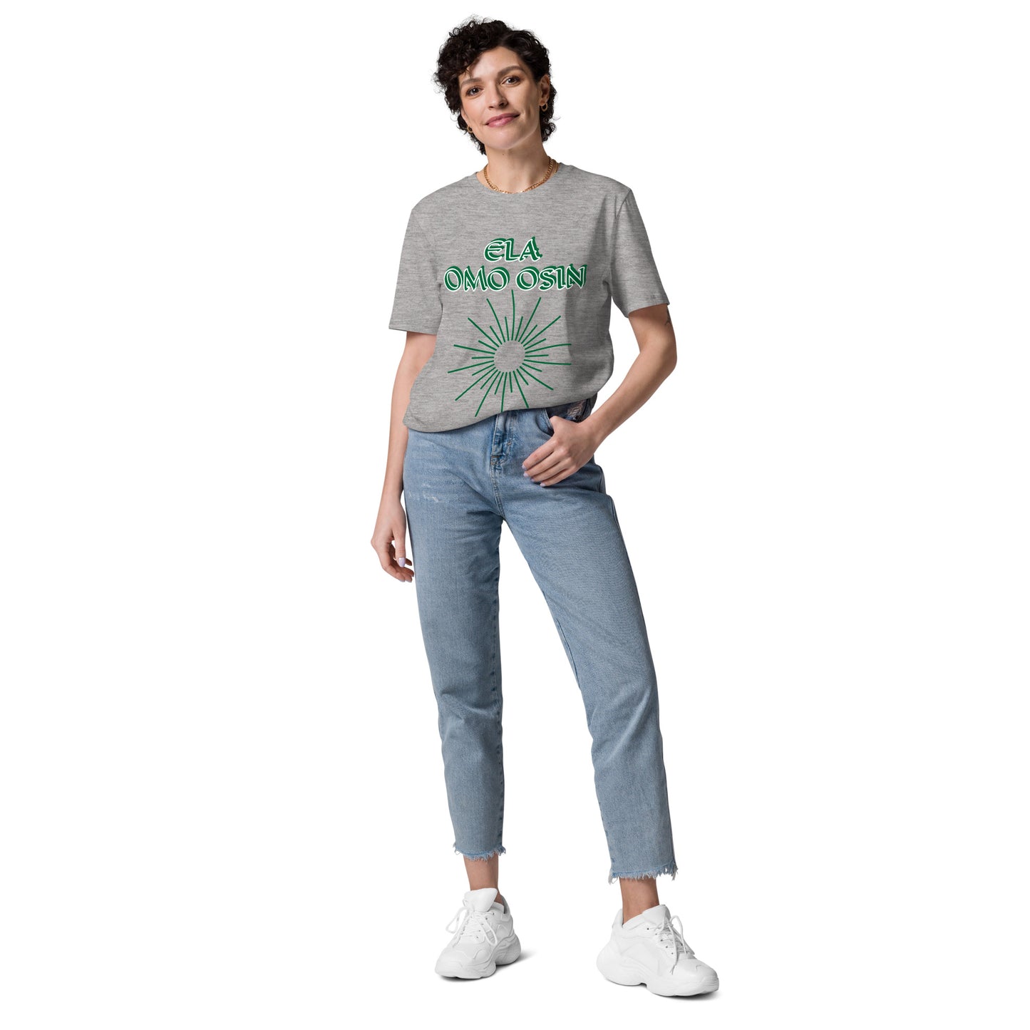 ELA Omo Osin Meji Green Unisex organic cotton t-shirt