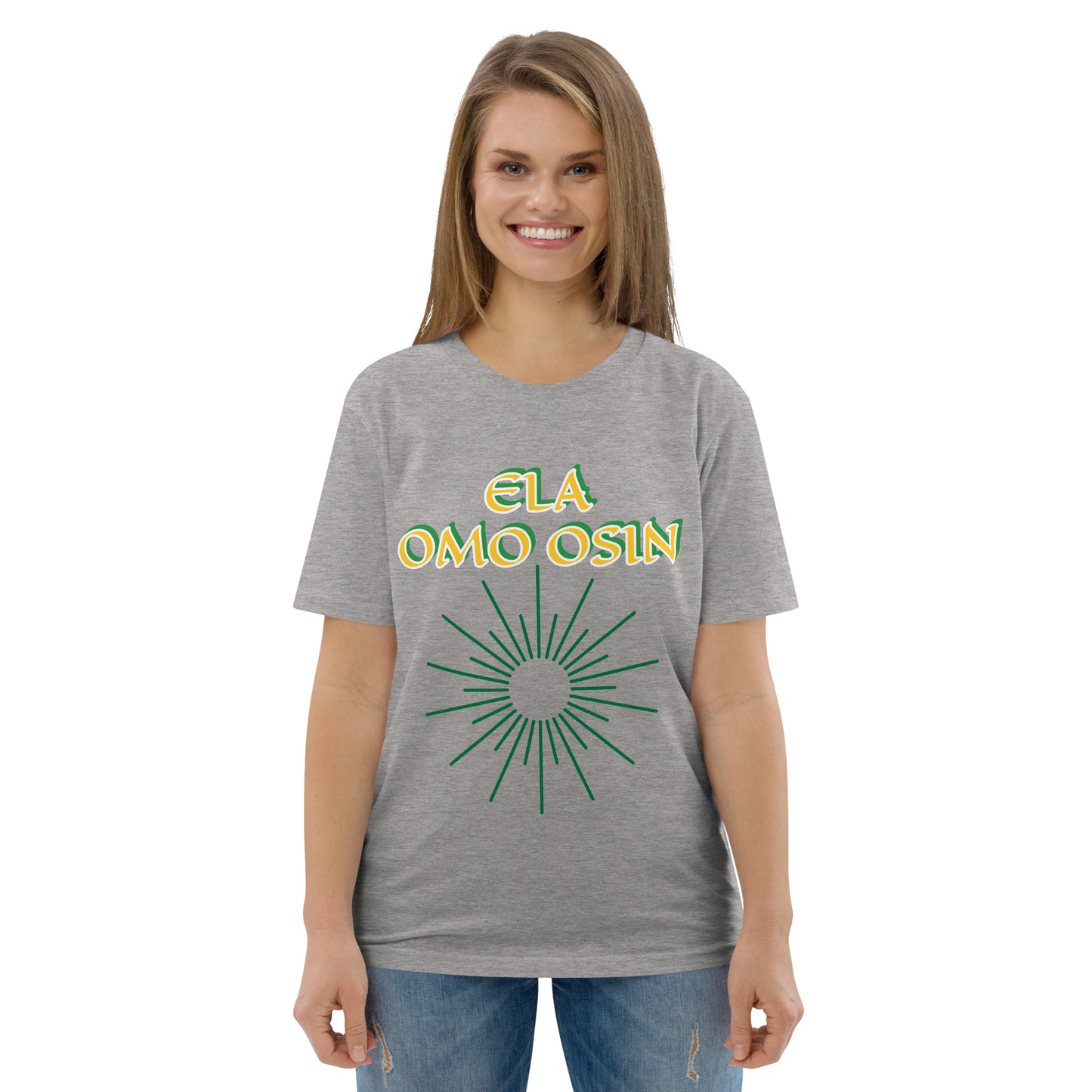 ELA Omo Osin Lucumi Reverse Unisex organic cotton t-shirt