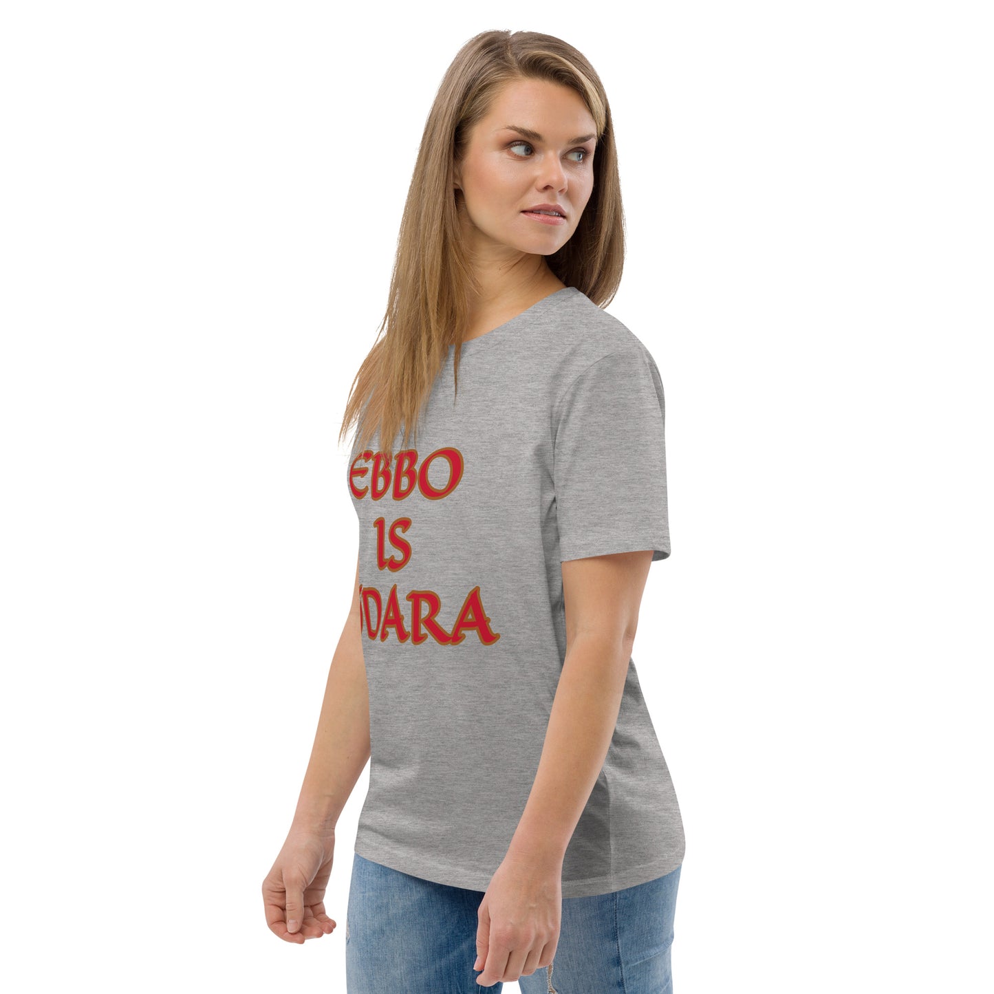 Ebbo is Odara Red Unisex organic cotton t-shirt