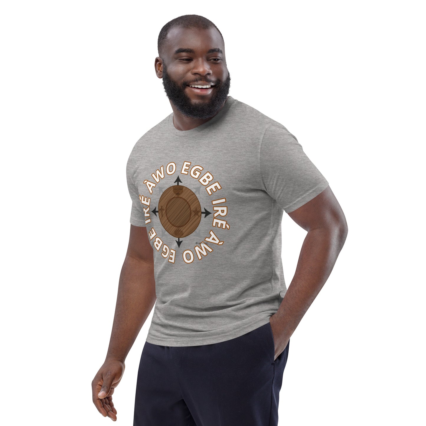 Egbe Ire Awo signature logo 1 Unisex organic cotton t-shirt