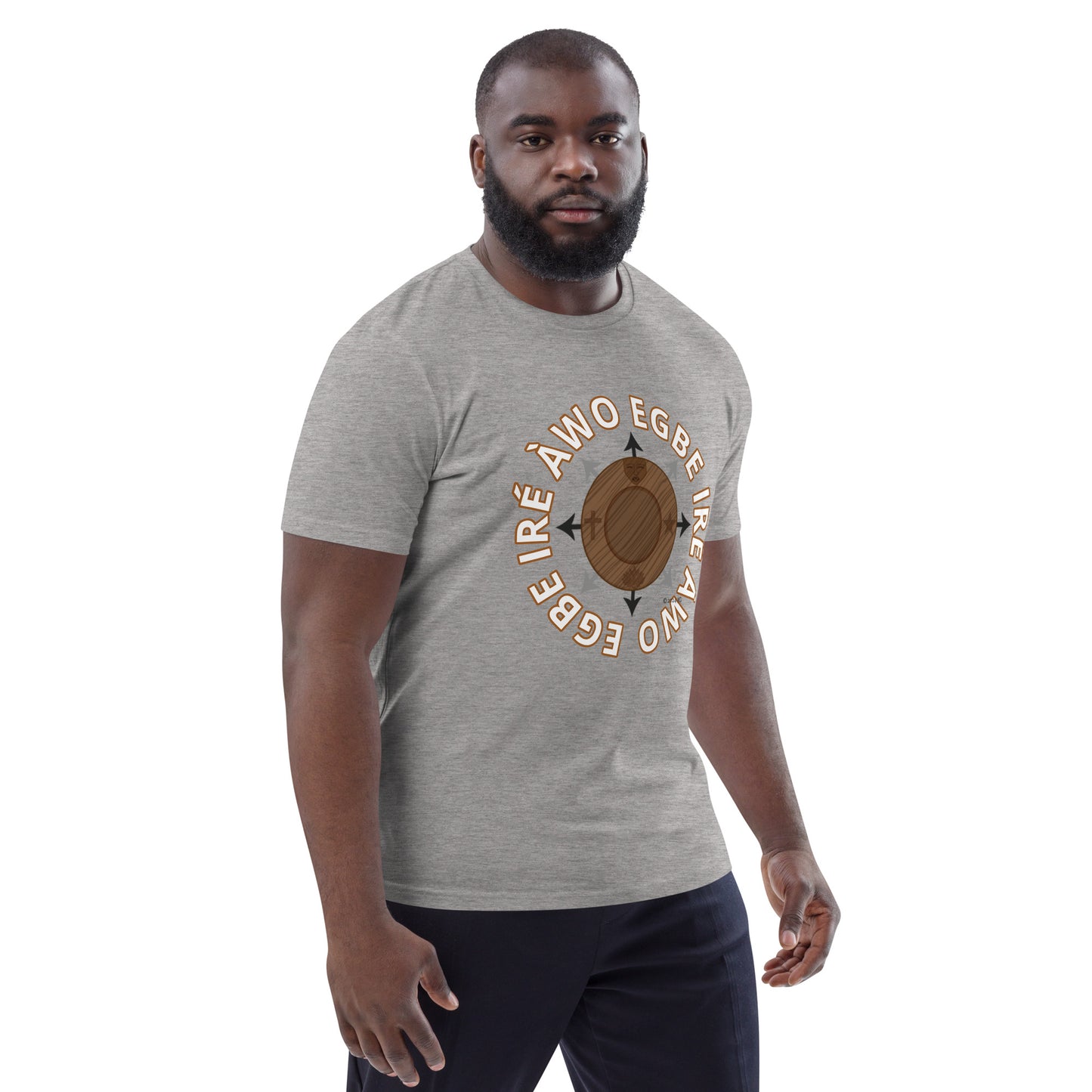 Egbe Ire Awo signature logo 1 Unisex organic cotton t-shirt