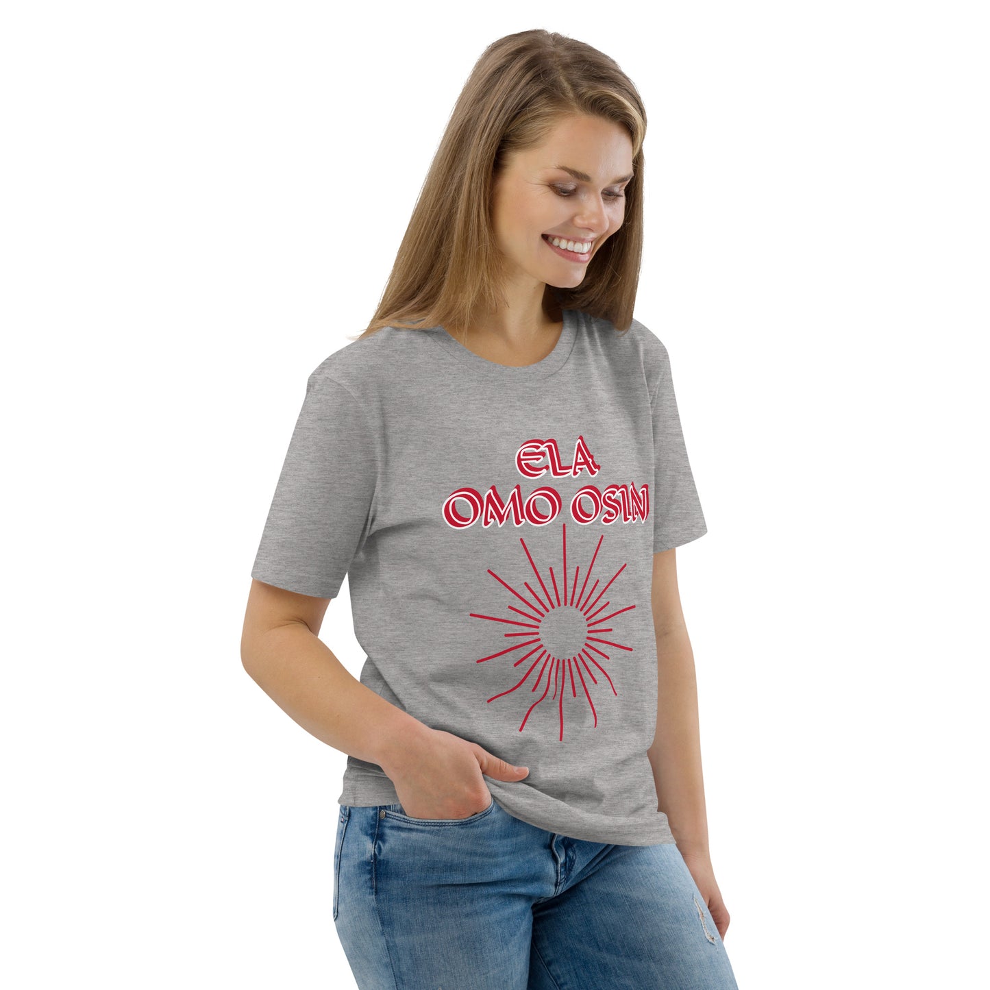 ELA Omo Osin Meji Red Unisex organic cotton t-shirt