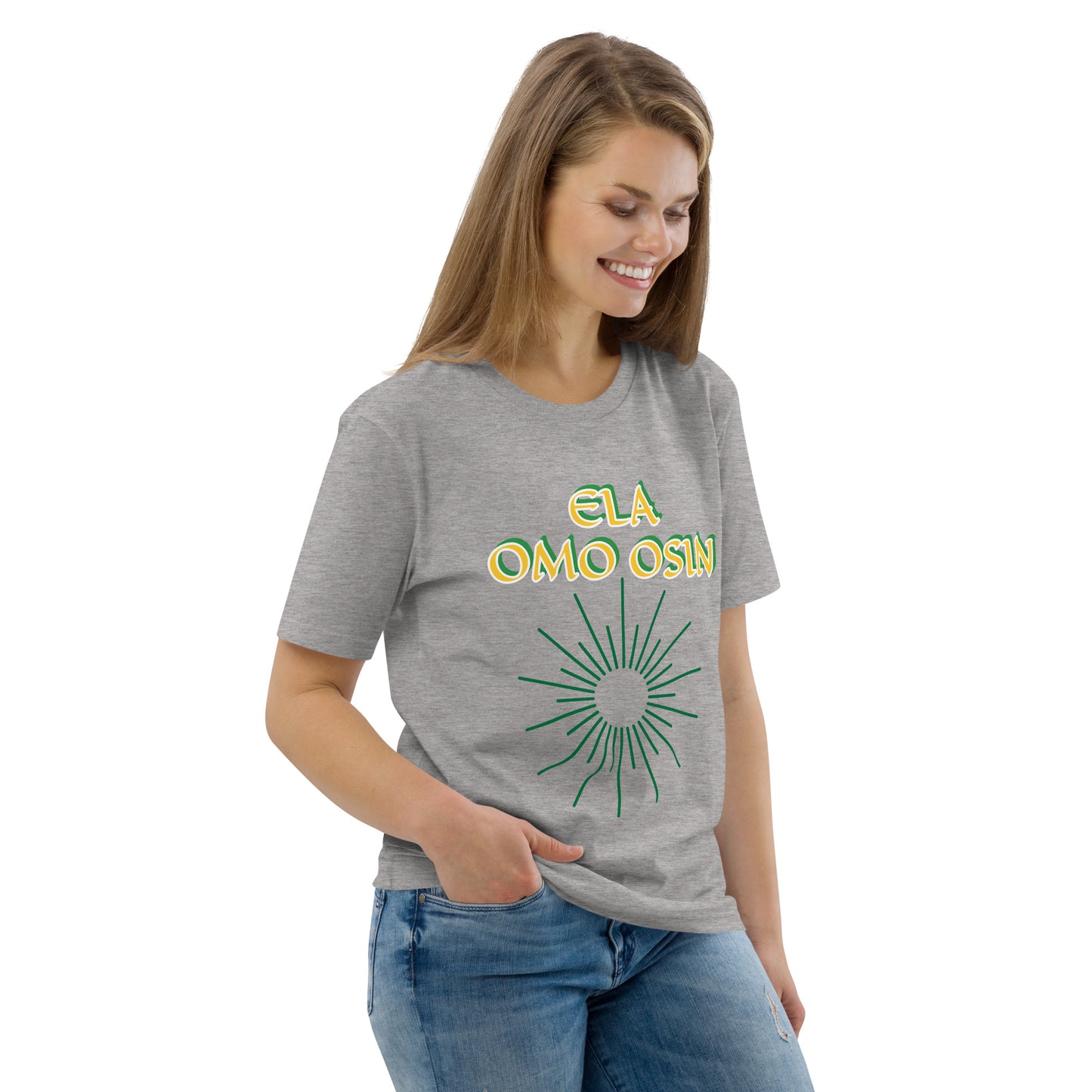 ELA Omo Osin Lucumi Reverse Unisex organic cotton t-shirt