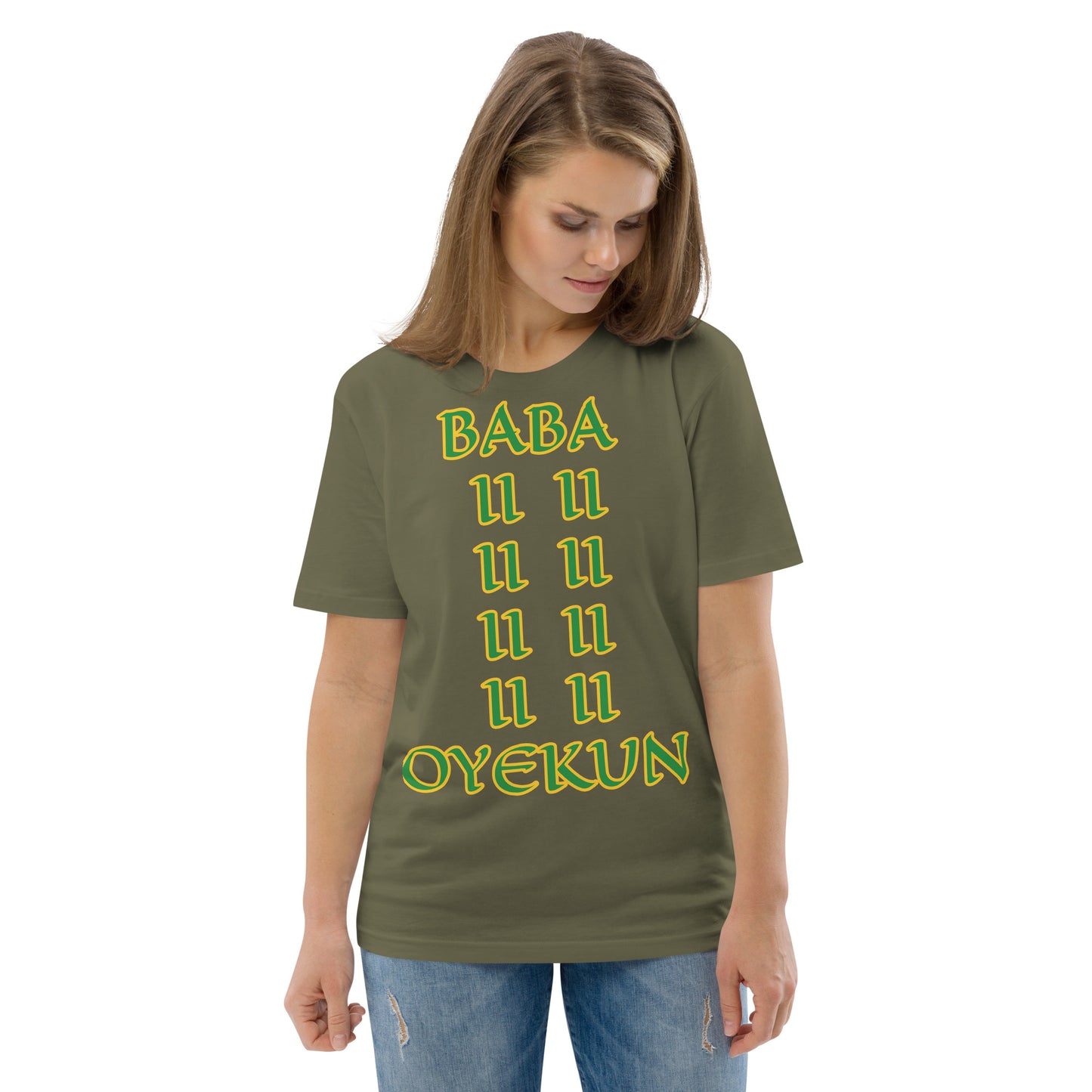 Baba Oyekun Lucumi Unisex organic cotton t-shirt