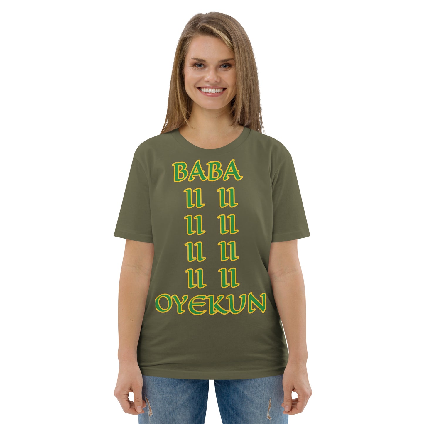 Baba Oyekun Lucumi Unisex organic cotton t-shirt