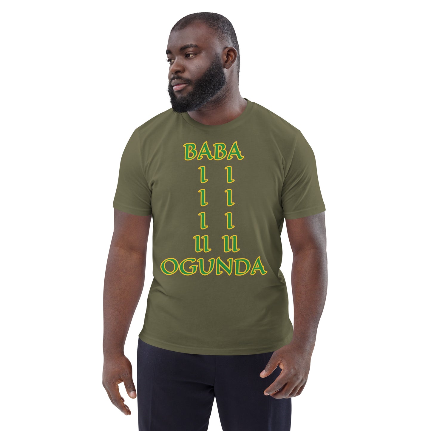 Baba Ogunda Lucumi Unisex organic cotton t-shirt