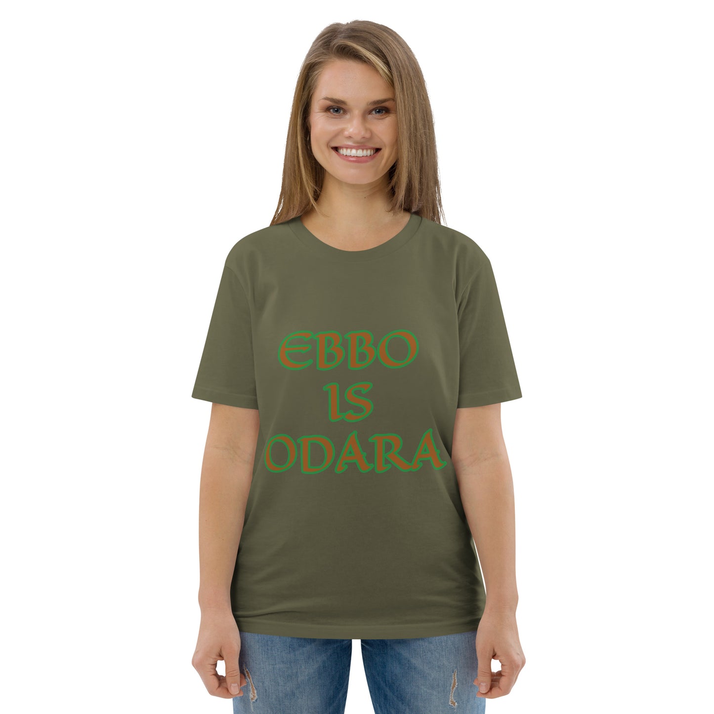 Ebbo is Odara Isese Reverse Unisex organic cotton t-shirt