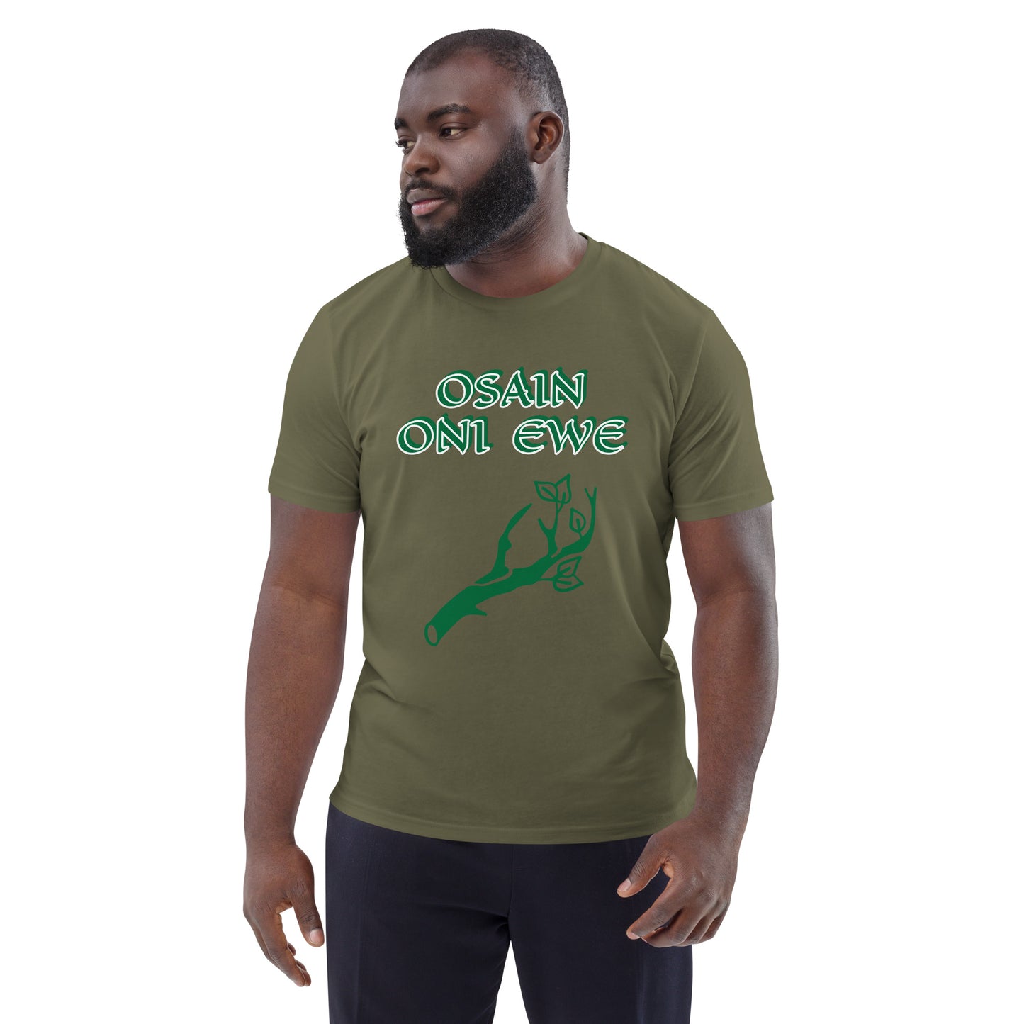 Osain Lucumi Green Unisex organic cotton t-shirt