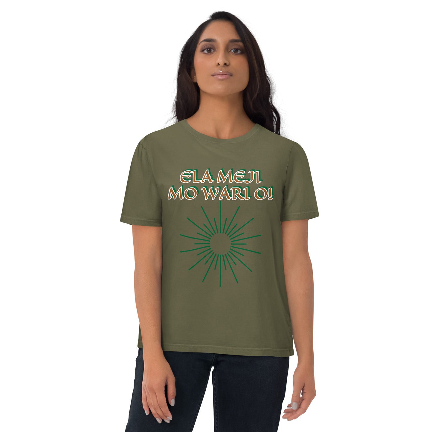 ELA Meji Isese Reverse Unisex organic cotton t-shirt