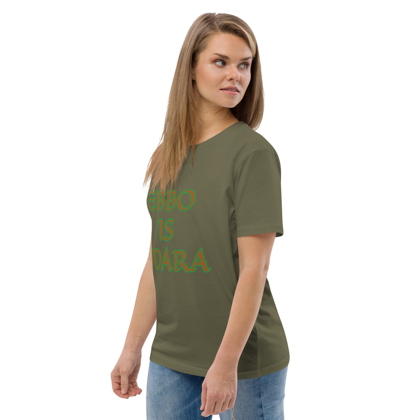 Ebbo is Odara Isese Reverse Unisex organic cotton t-shirt