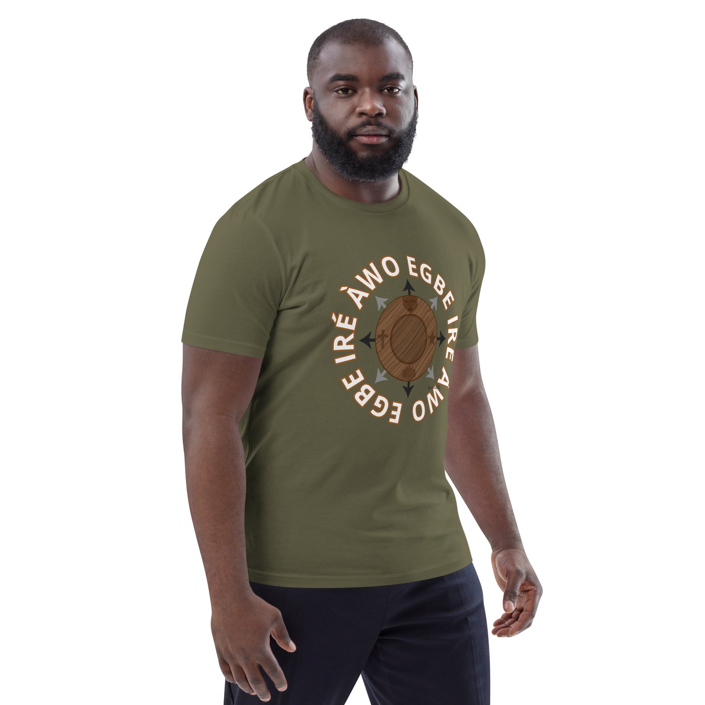 Egbe Ire Awo signature logo 1 Unisex organic cotton t-shirt