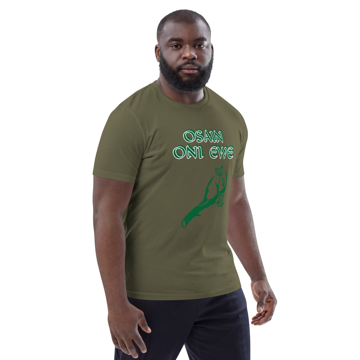 Osain Lucumi Green Unisex organic cotton t-shirt