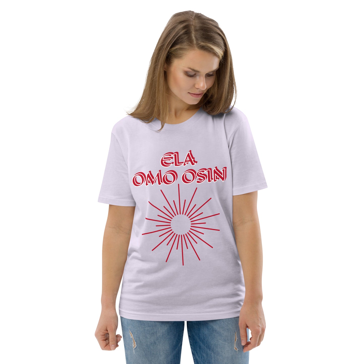 ELA Omo Osin Meji Red Unisex organic cotton t-shirt