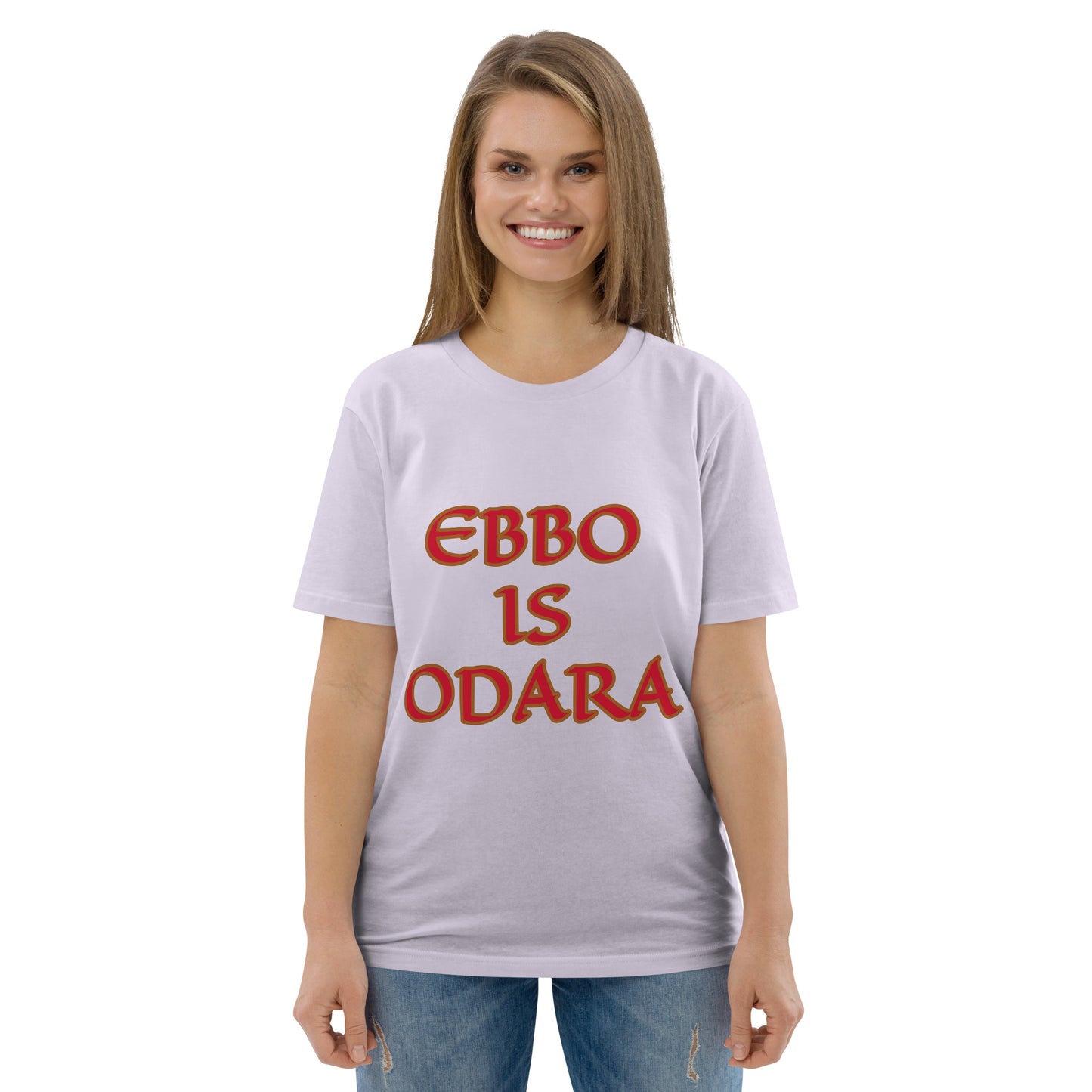 Ebbo is Odara Red Unisex organic cotton t-shirt