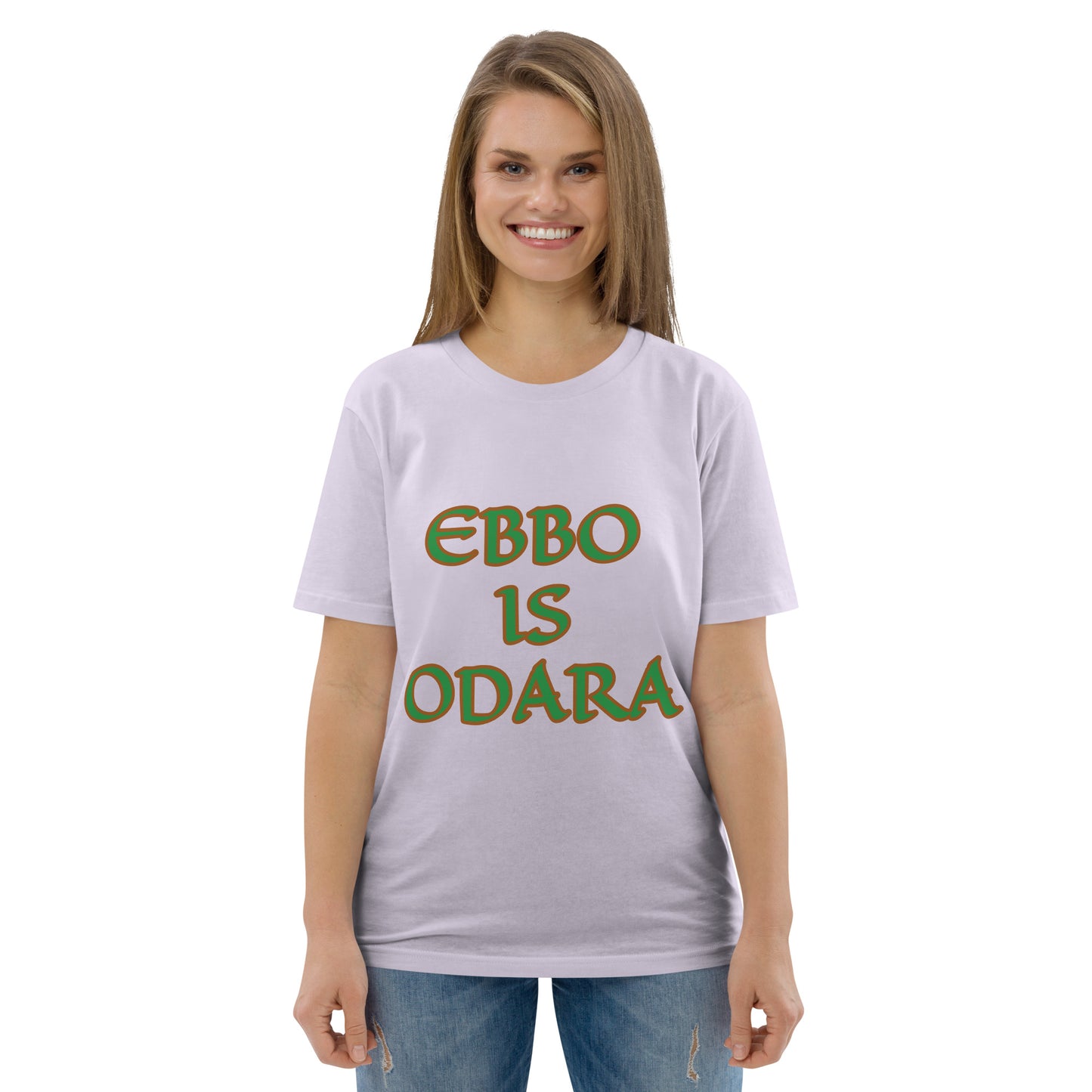 Ebbo is Odara Isese Unisex organic cotton t-shirt