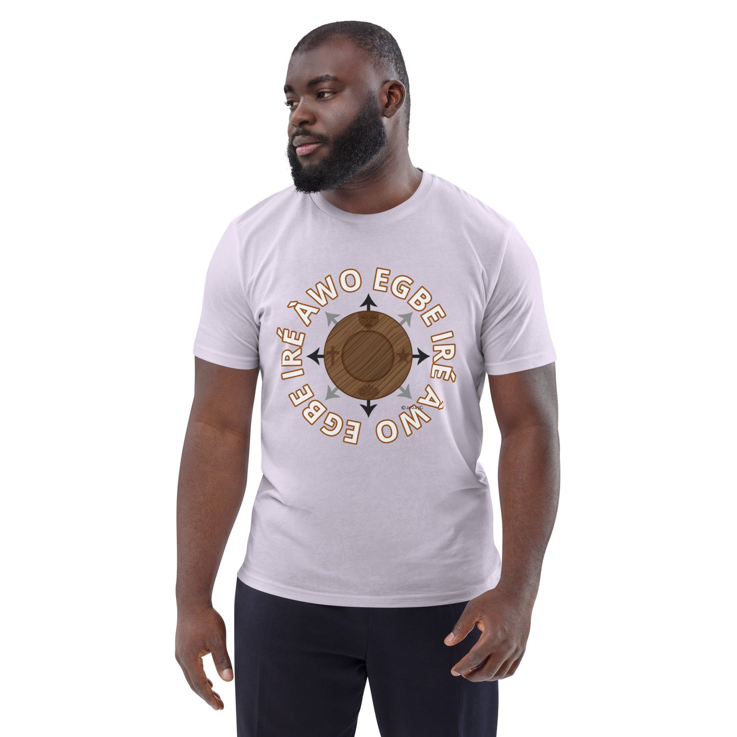 Egbe Ire Awo signature logo 1 Unisex organic cotton t-shirt