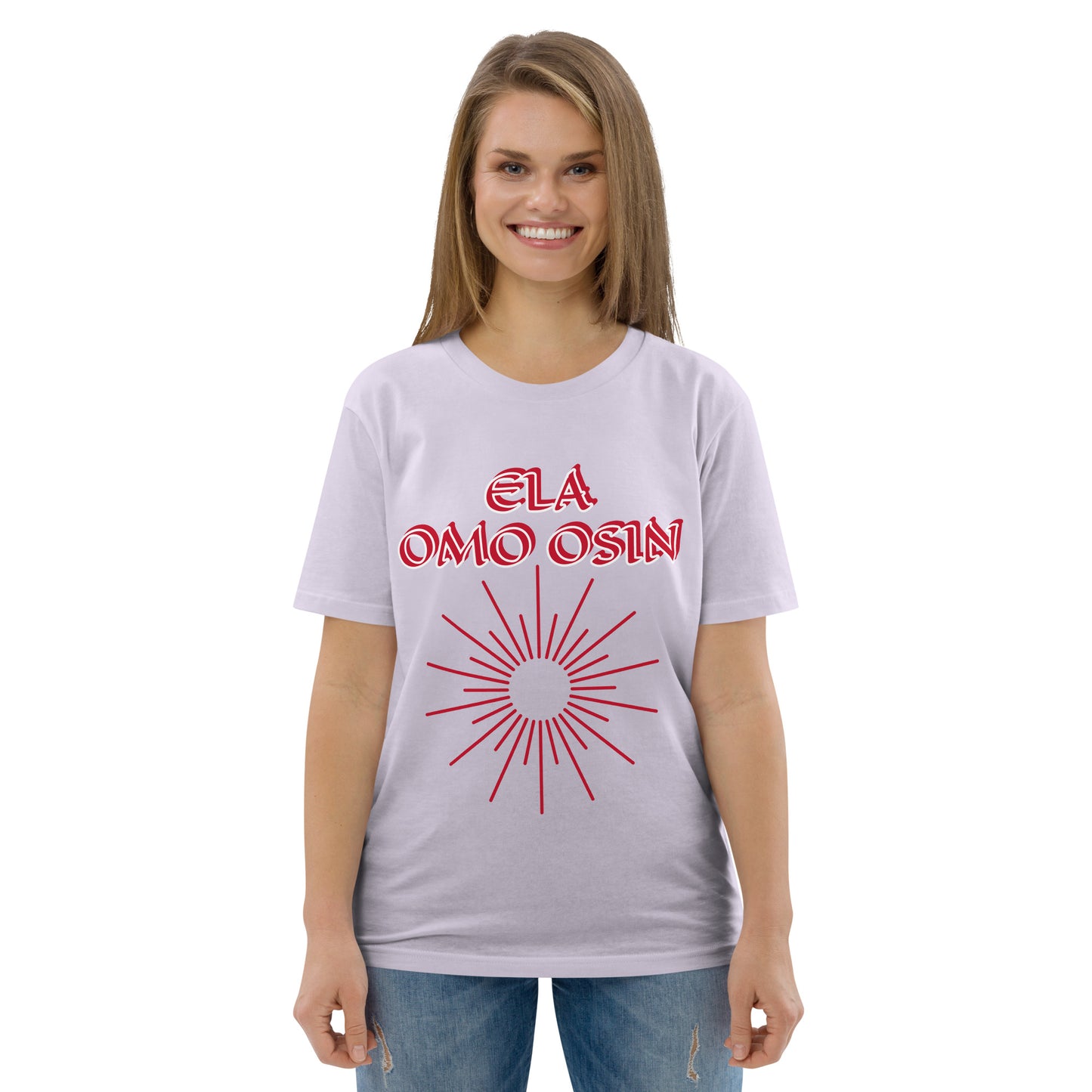 ELA Omo Osin Meji Red Unisex organic cotton t-shirt