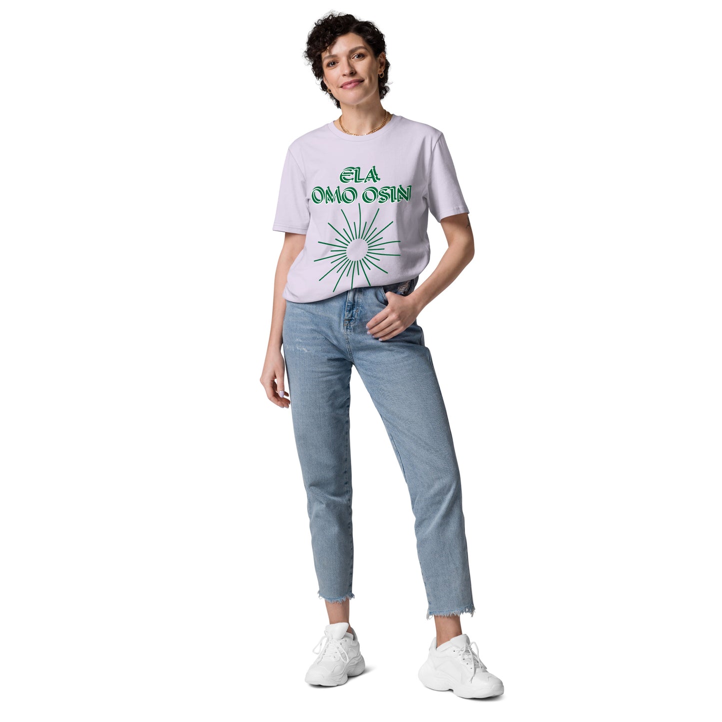 ELA Omo Osin Meji Green Unisex organic cotton t-shirt