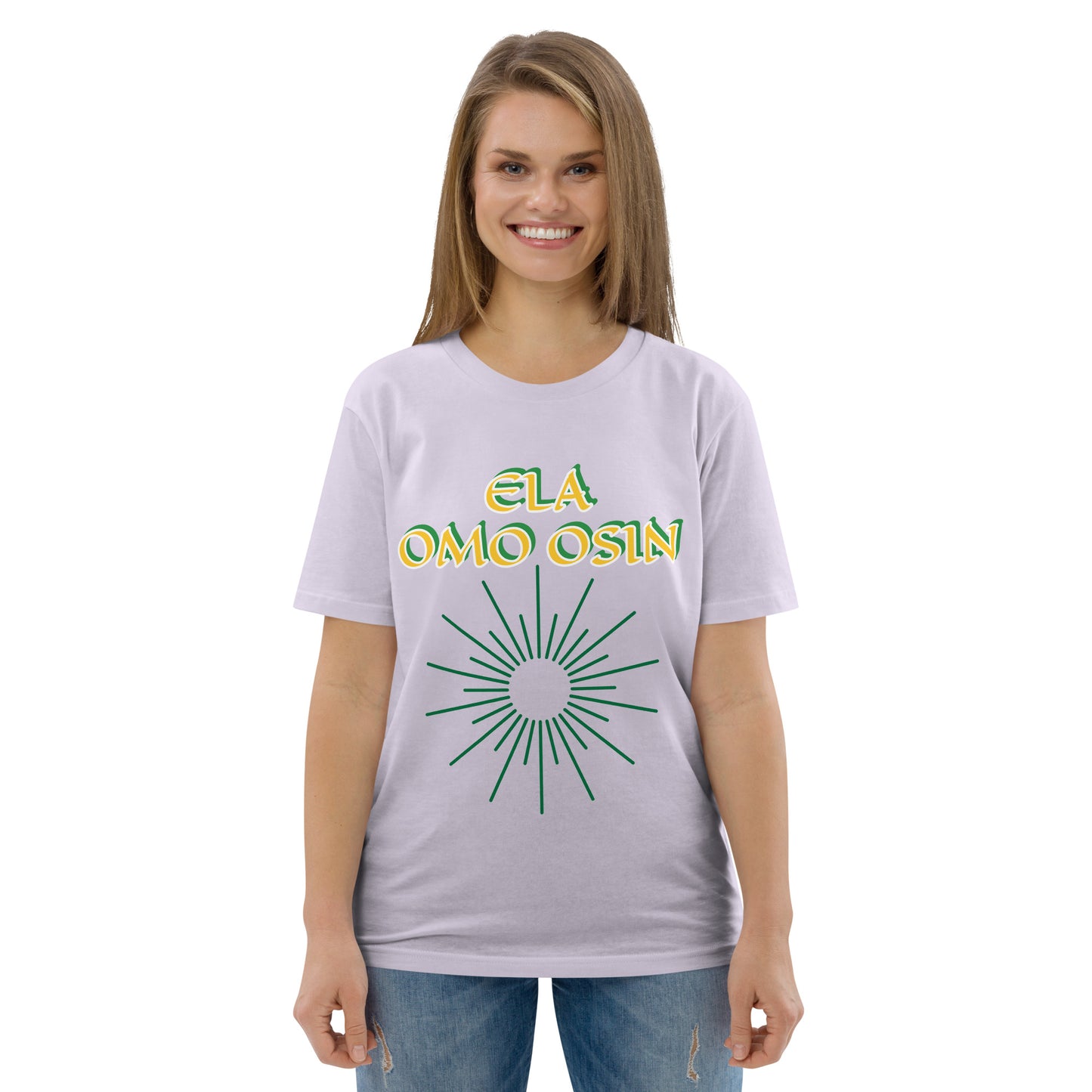 ELA Omo Osin Lucumi Reverse Unisex organic cotton t-shirt