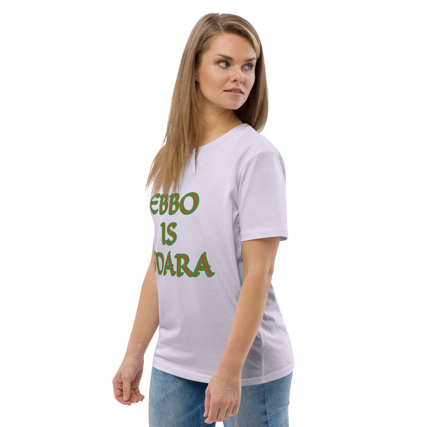 Ebbo is Odara Isese Reverse Unisex organic cotton t-shirt