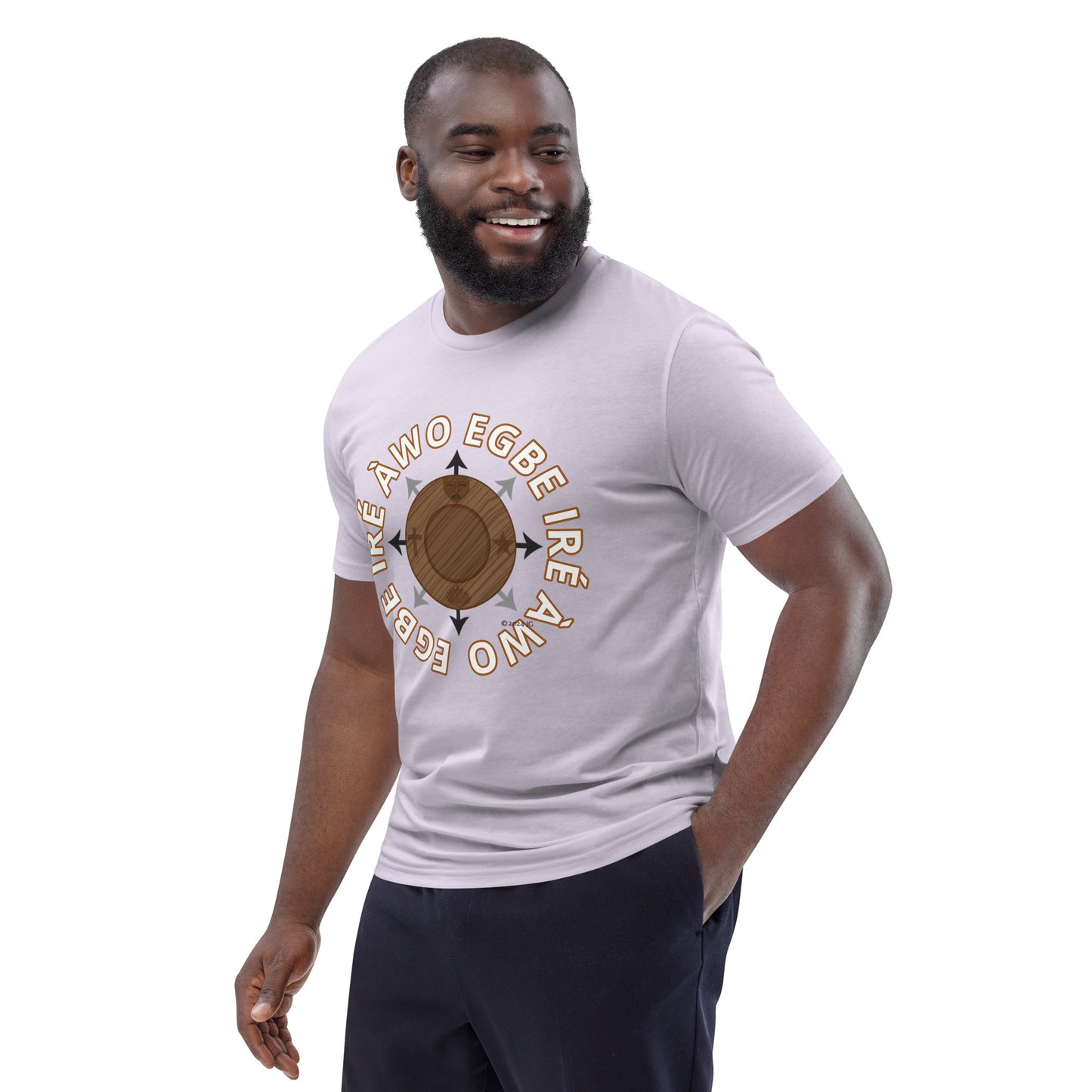 Egbe Ire Awo signature logo 1 Unisex organic cotton t-shirt