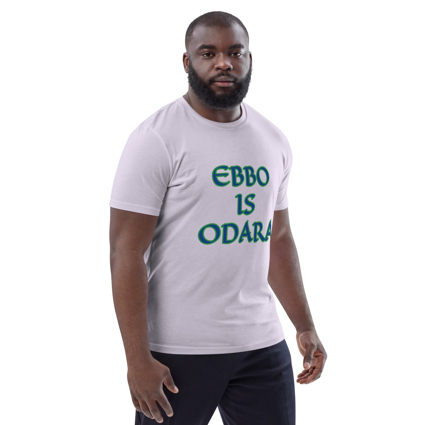 Ebbo is Odara Blue Unisex organic cotton t-shirt