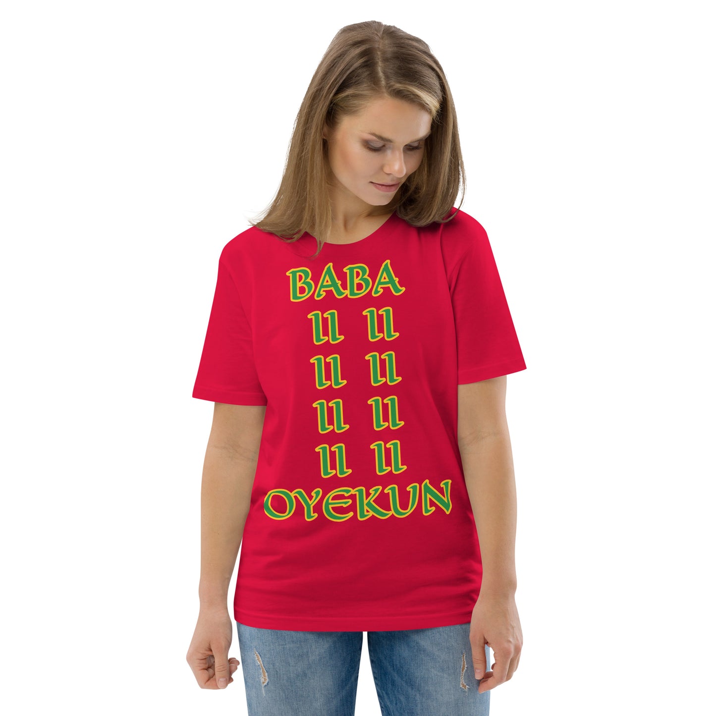 Baba Oyekun Lucumi Unisex organic cotton t-shirt