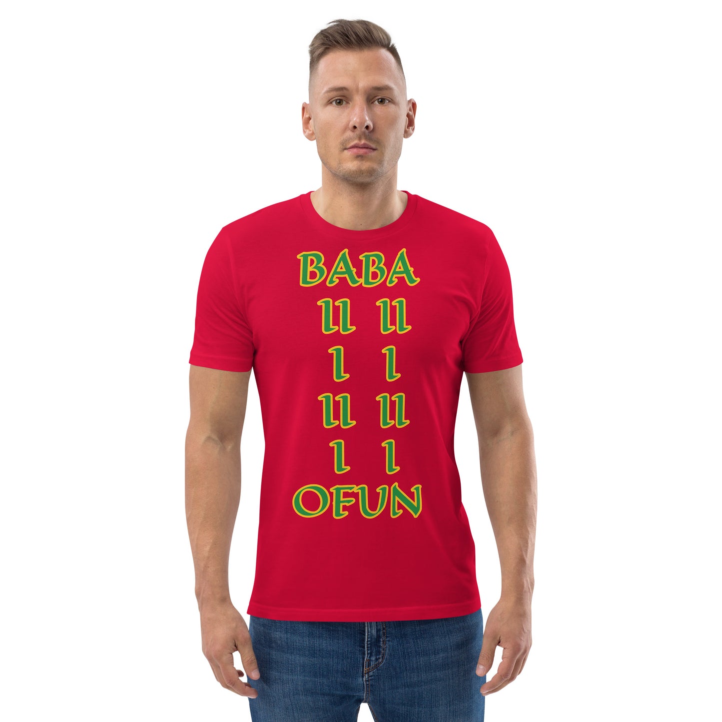 Baba Ofun Lucumi Unisex organic cotton t-shirt