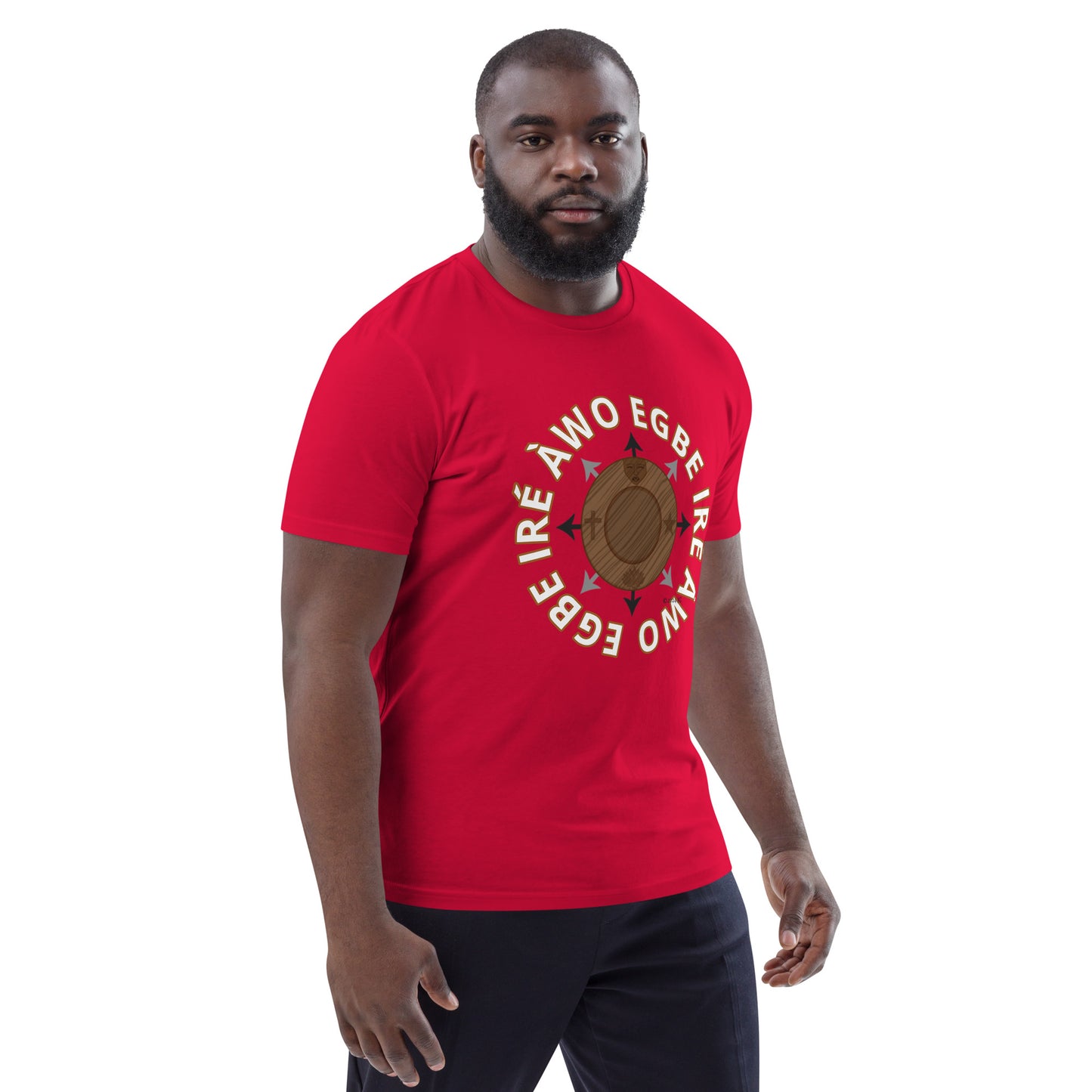 Egbe Ire Awo signature logo 1 Unisex organic cotton t-shirt