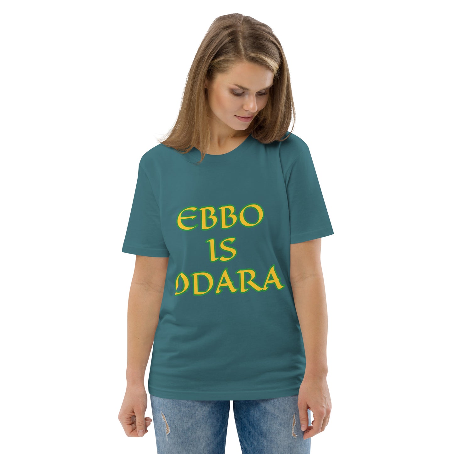 Ebbo is Odara Lucumi Reverse Unisex organic cotton t-shirt