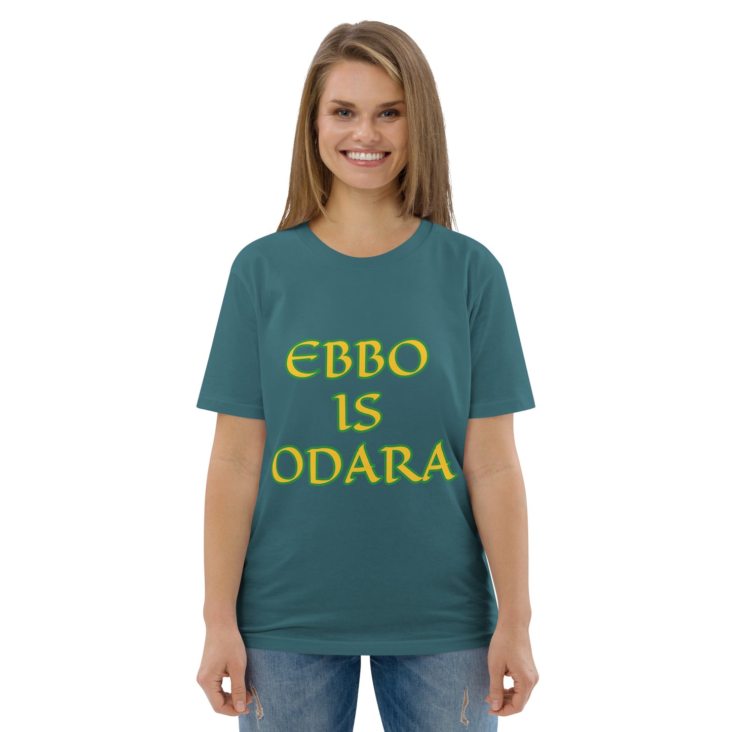 Ebbo is Odara Lucumi Unisex organic cotton t-shirt