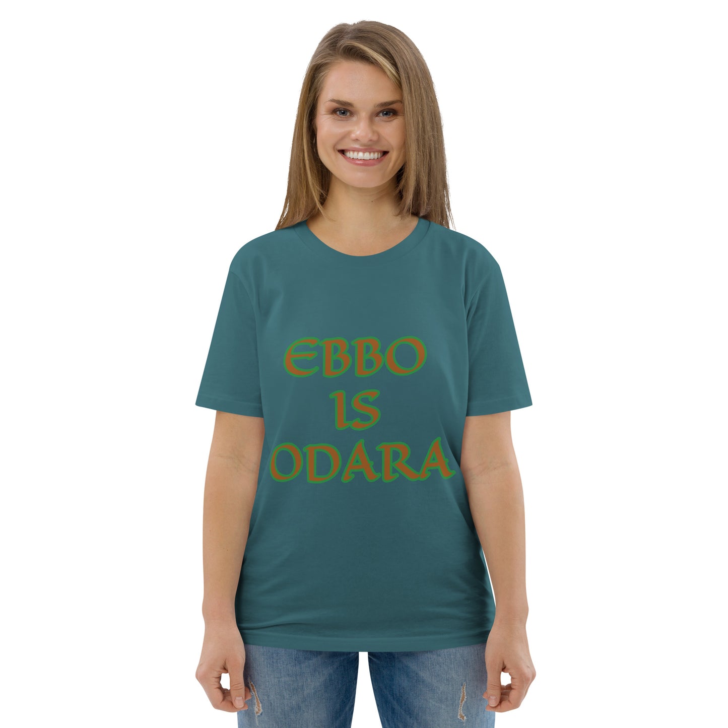 Ebbo is Odara Isese Reverse Unisex organic cotton t-shirt