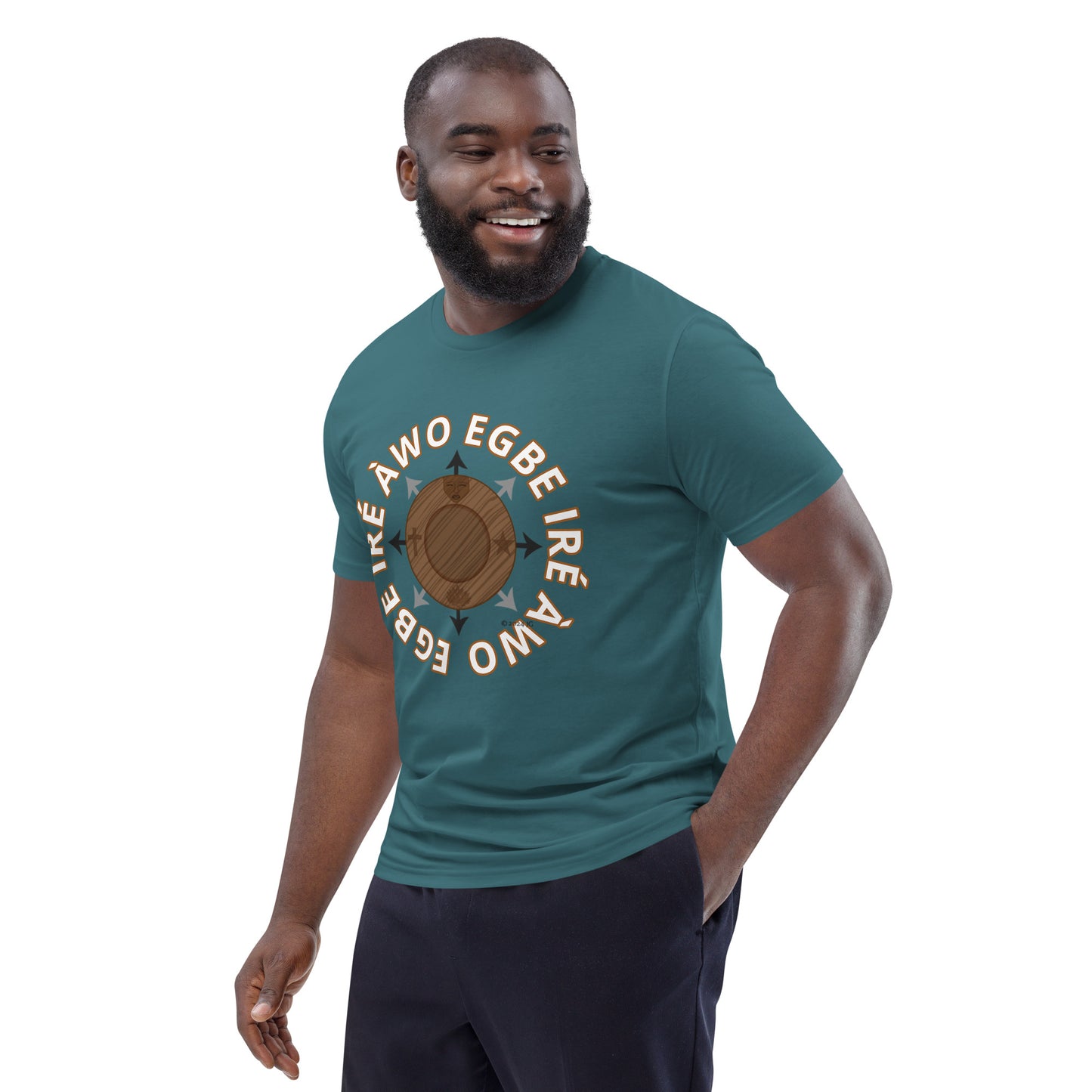 Egbe Ire Awo signature logo 1 Unisex organic cotton t-shirt