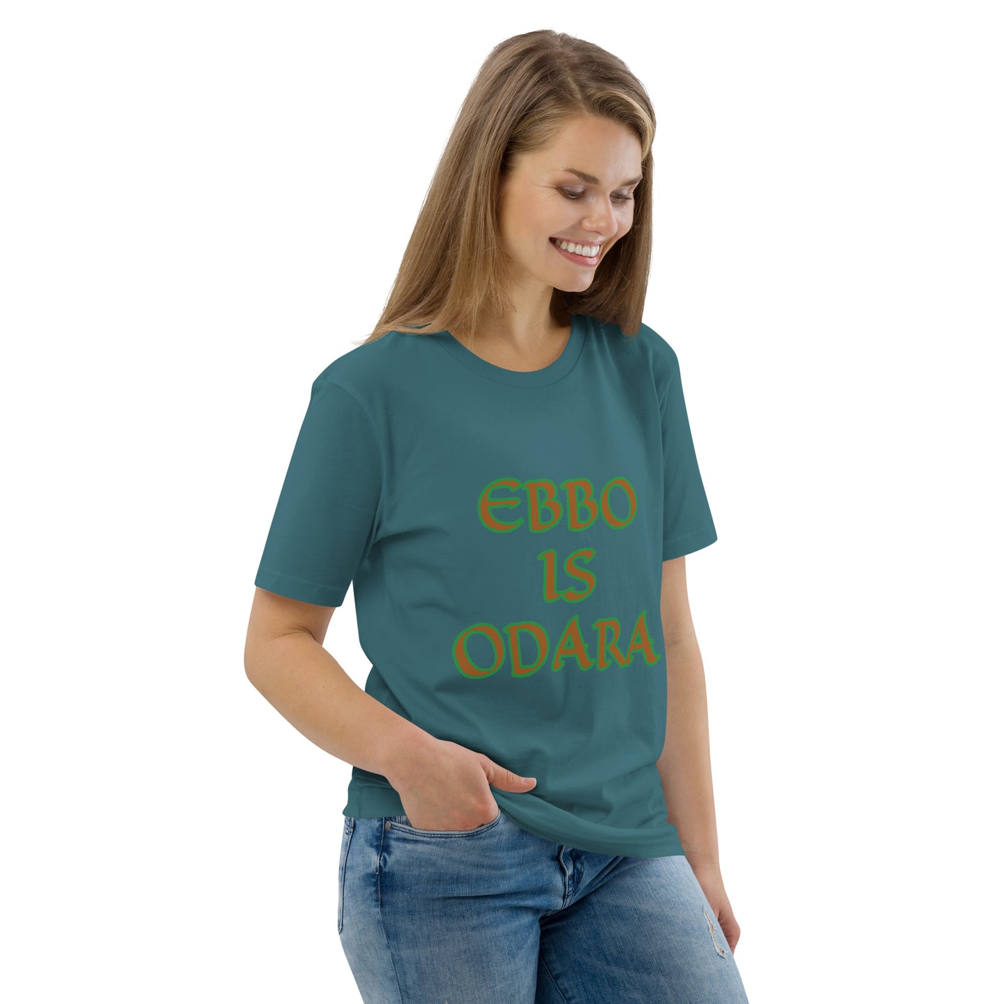 Ebbo is Odara Isese Reverse Unisex organic cotton t-shirt