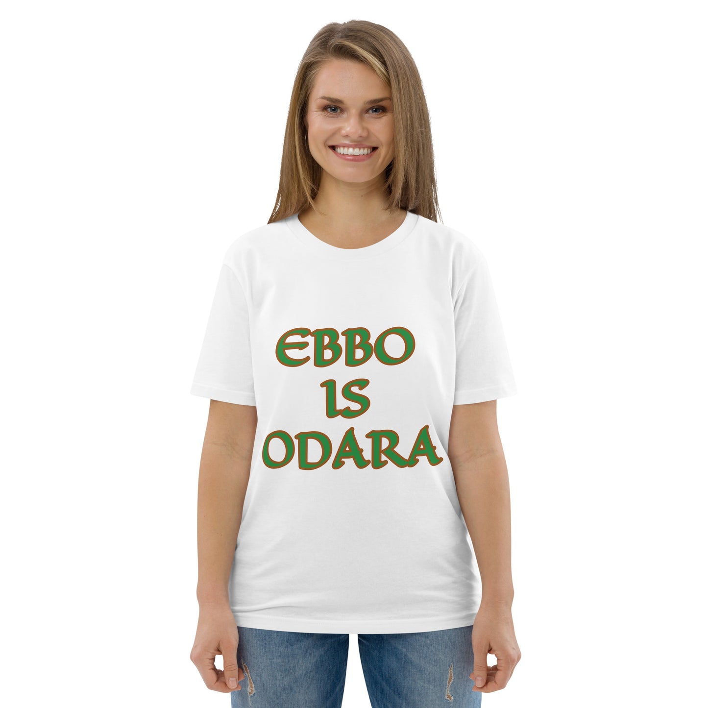 Ebbo is Odara Isese Unisex organic cotton t-shirt