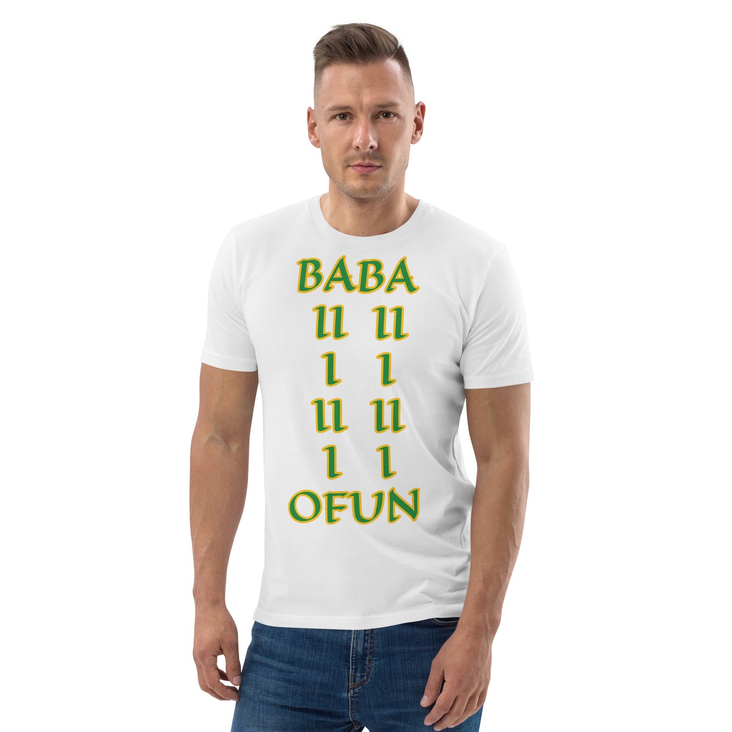 Baba Ofun Lucumi Unisex organic cotton t-shirt