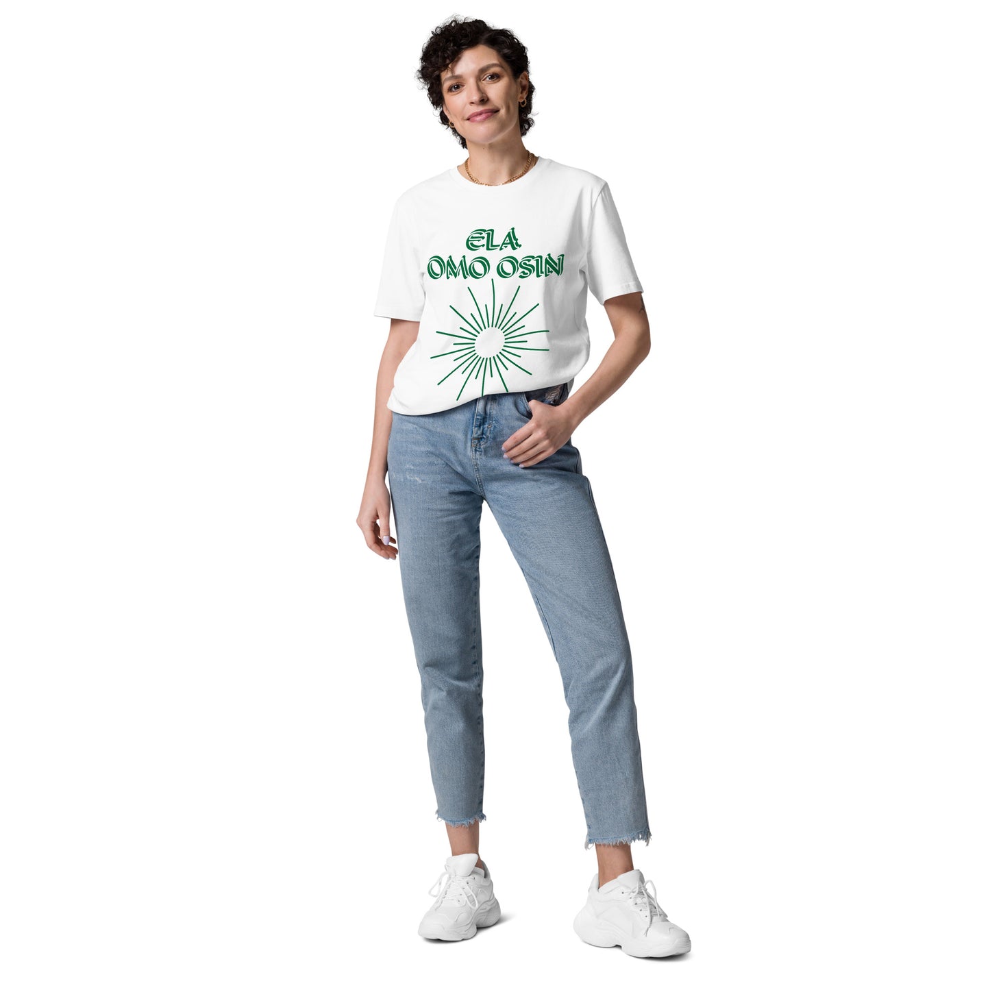 ELA Omo Osin Meji Green Unisex organic cotton t-shirt