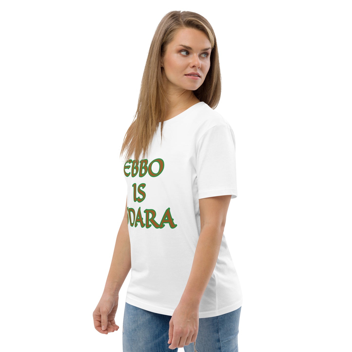 Ebbo is Odara Isese Reverse Unisex organic cotton t-shirt