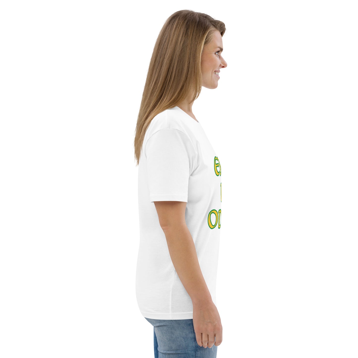 Ebbo is Odara Lucumi Reverse Unisex organic cotton t-shirt