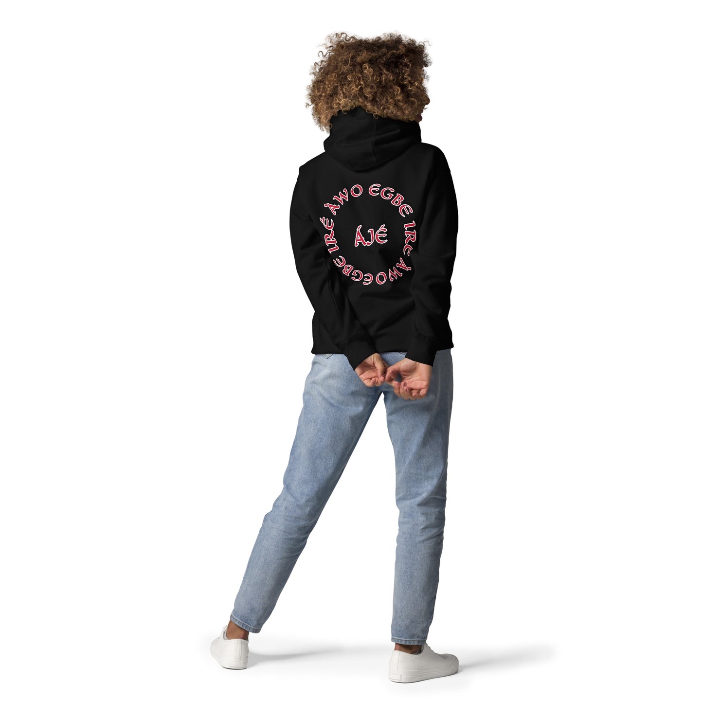 Egbe IRÉ ÀWO Signature Logo 6 ÁJÉ Embroidered Unisex Hoodie