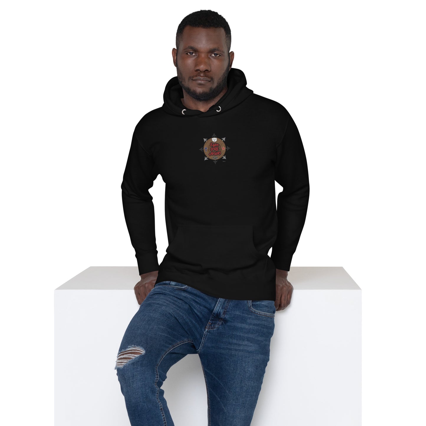 Egbe IRÉ ÀWO Signature Logo 6 ÀWO Embroidered Unisex Hoodie