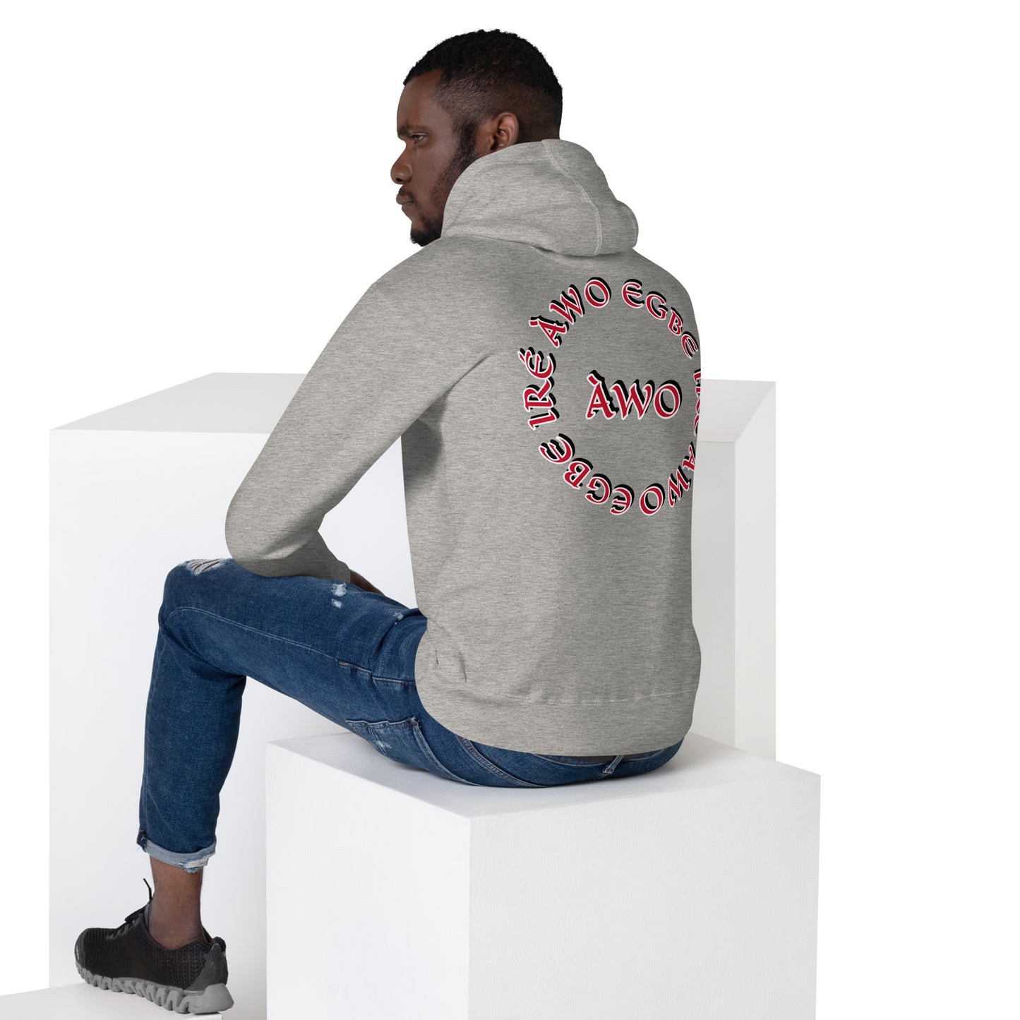 Egbe IRÉ ÀWO Signature Logo 6 ÀWO Embroidered Unisex Hoodie